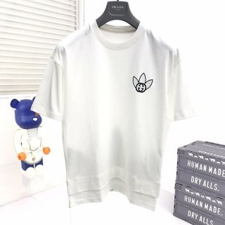 Cute collaboration Gucci x Adidas copy trefoil print T-shirt guq88525
