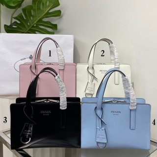Hard to find Prada Medium Brushed Leather Handbag Replica 4 colors puc49221