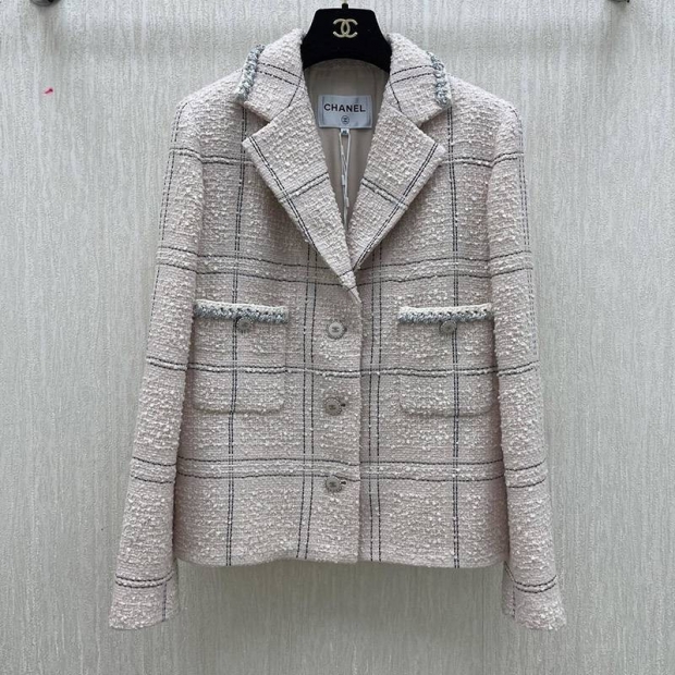 ★Japan!! Popular! Latest Chanel Replica Tweed Wool Coat shu11550