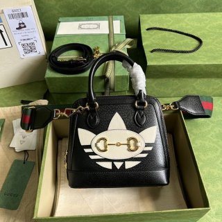 Hot Topic Collaboration Adidas x Gucci Replica Horsebit 1955 Mini Bag 677212U3ZDG8726 677212U3ZDG8726