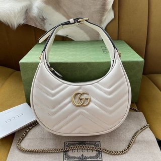 New Gucci GG Marmont Half Moon Shape Mini Bag Replica 699514DTDHT9022