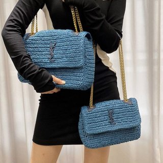 Classic Saint Laurent replica raffia bag Sap43960