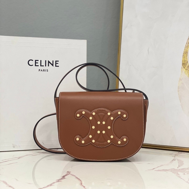 Celine Folco Cuir Triomphe Shoulder Bag Not Available in Japan 198263DU9