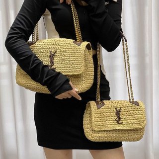Classic Saint Laurent raffia bag replica Sao43975