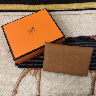 Hermes Calvi Duo coin case replica he19113