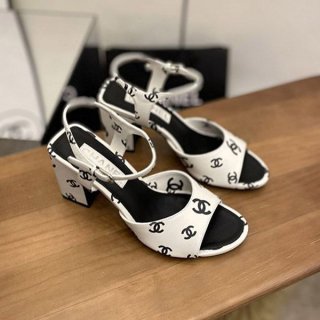 Rare Chanel Sandals Replica Printed Lambskin G38969X56530K4156