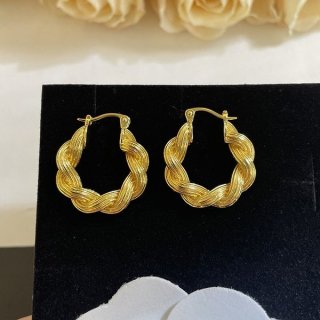 No.1 Popular Celine Knot Small Hoop Earrings Replica Ceg25270