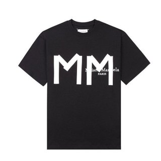 No.1 Popular Maison Margiela Logo Black T-shirt Copy Maq15697