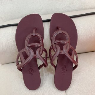 Free shipping ◆ Hermes Sandals Egerie Chaine d'Ancre Replica erh69343