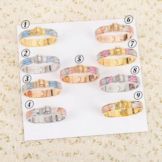 Free shipping★Hermes★Clic Cadenas Bracelet Gold 9 colors erb20047