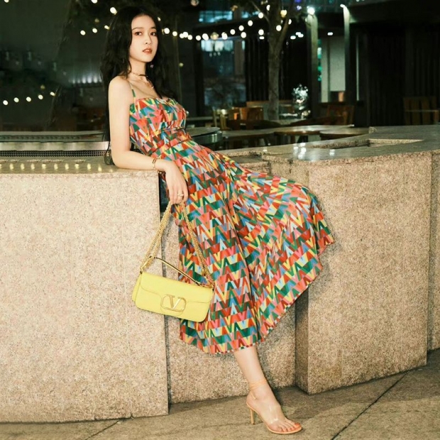 New in Japan! ★Valentino☆ Multicolor sleeveless dress, fake silk XB3VAY206VWM12