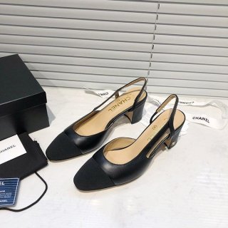 Eye-catching color Chanel slingback shoes replica shi60350