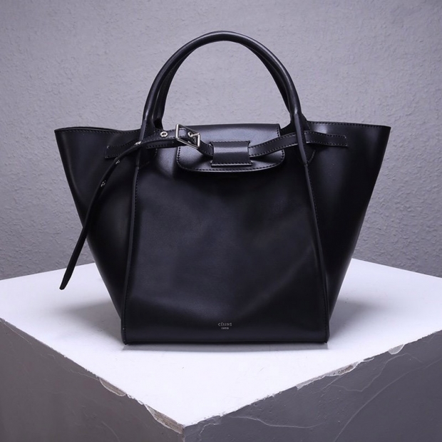 Hard to find ☆ Celine Tote Bag Replica Small Big Bag Black Ceu81007