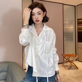 Cute★22SS Loewe Replica ANAGRAM Pajamas Cotton Shirt V-neck loz91535