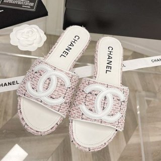 Eye-catching colors, perfect as a gift? Chanel Coco Mark platform sandals and mules, cheap, shq12800