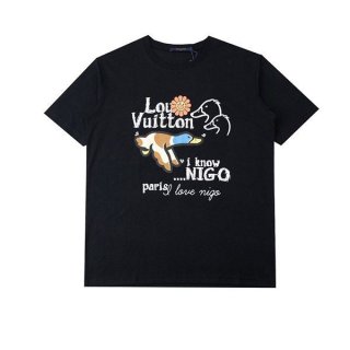 Very popular all over the world? Louis Vuitton nigo collaboration crew neck T-shirt fake duck vut38937