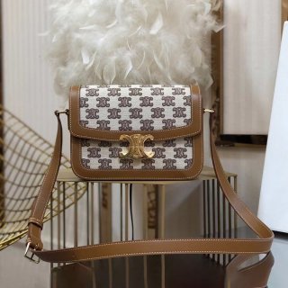 New sale Celine shoulder bag replica medium Triomphe bag textile Cek50602