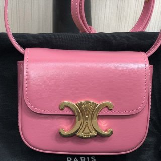 Very popular all over the world? Celine Mini Triomphe replica / shiny calfskin Ceh08092