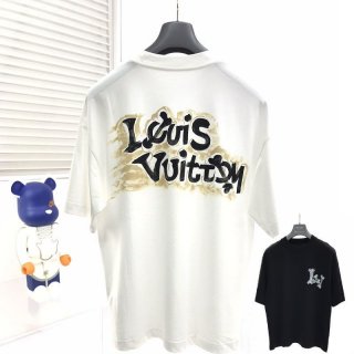 Eye-catching colors Louis Vuitton Escal Printed T-shirt replica 2 colors vui20578
