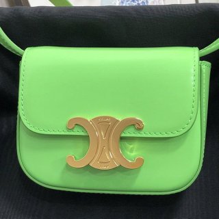 Celine Mini Triomphe replica not available in Japan / Shiny calfskin Cer60491