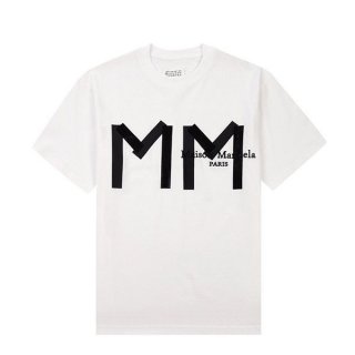 Very popular all over the world? Maison Margiela logo white T-shirt fake Maa04954