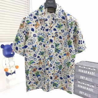 Not available in Japan Gucci geometric print bowling shirt replica top and bottom set gus96467