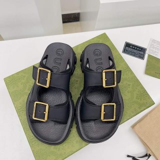 Popular new color ☆ Rare Gucci platform sandals copy gui79089