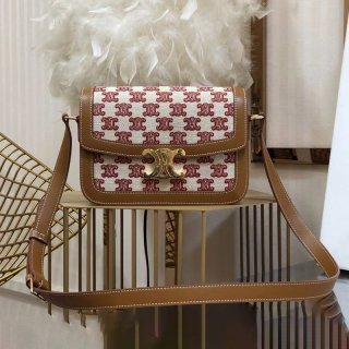 Sold Out Celine Shoulder Bag Replica Medium Triomphe Bag Textile Cev14439