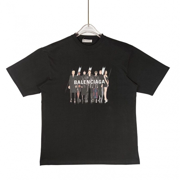 Very popular: Real Balenciaga T-shirt replica in black baf82349