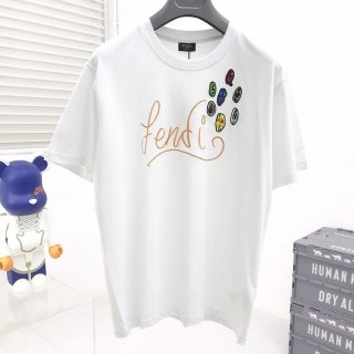 Fendi ROMA logo crew neck T-shirt replica, popular worldwide? fec93945