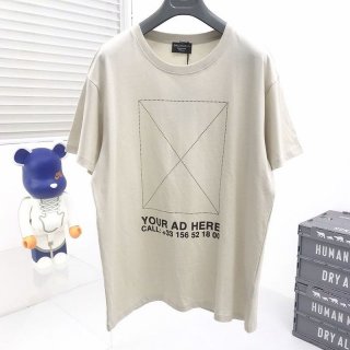New for Spring/Summer [Balenciaga] Logo Cotton Replica T-shirt baq32255