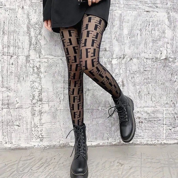 ★Popular in Japan! Fendi nylon stockings replica FF Karligraphy fem75609