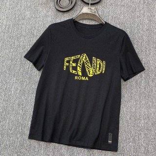 Best Price Challenge Fendi ROMA Logo Crew Neck T-Shirt Replica fem68708