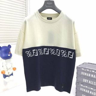 Hard to find Fendi Crew Neck Logo Jersey T-Shirt Fez31674