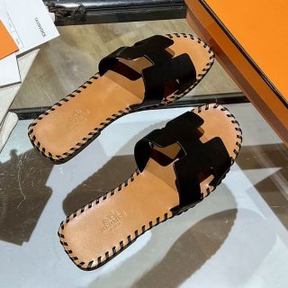 No.1 popular Hermes Oran sandal, Oran leather and canvas sandals, fake, shipping included, ery99804
