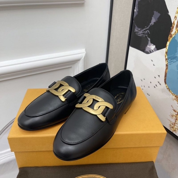 Eye-catching color TODS copy Kate leather loafers tod14968