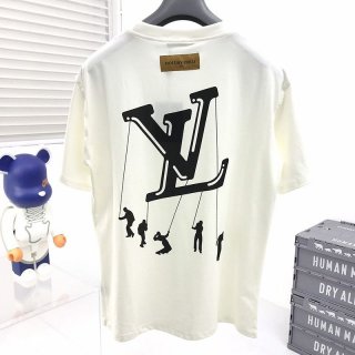 Extremely rare! Louis Vuitton replica T-shirt top short sleeve men's red vul57718