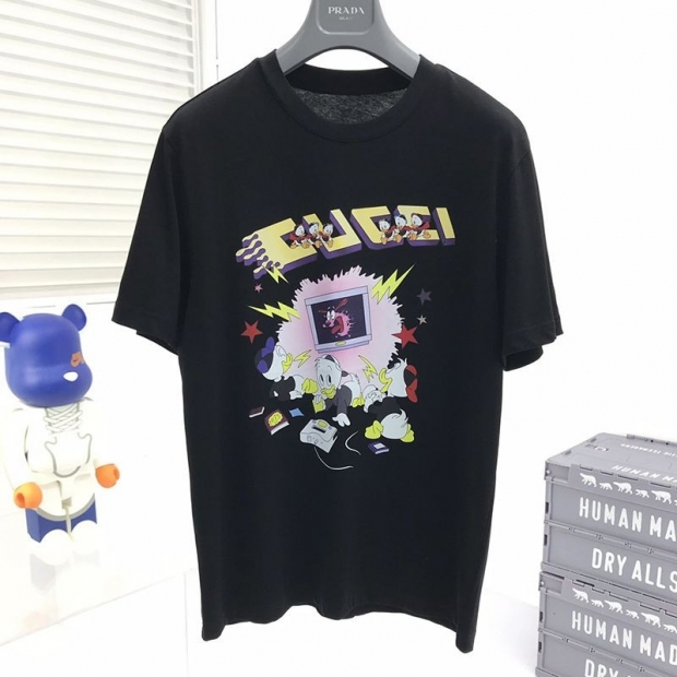 21-22AW☆Gucci x Disney collaboration? Donald illustration T-shirt replica? gus01969