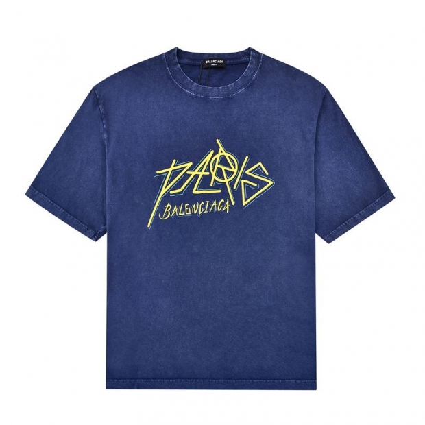 Free shipping [Balenciaga] Paris logo print T-shirt replica ☆ Medium Fit baz44066