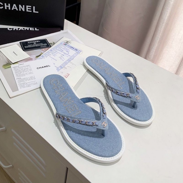 New for Spring/Summer! Stylish? Chanel Thong Mules, Replica, Grade N, sho43269
