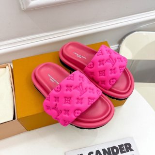 The rapidly growing popularity of Louis Vuitton ☆ Sandals Replica Monogram Velcro Strap Mules vuz55443