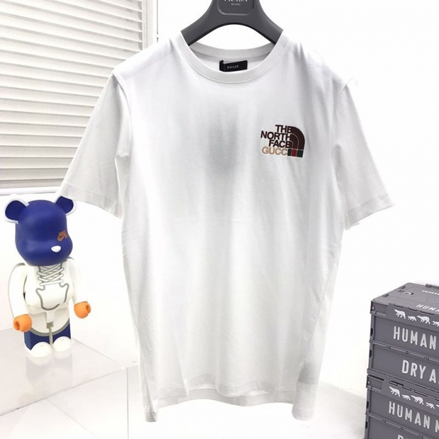 Rare Gucci x North Face fake collaboration short sleeve T-shirt gux97217