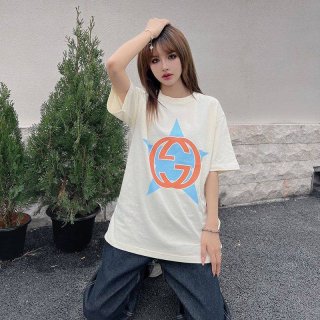 Rare color Gucci logo cotton T-shirt replica gua31499