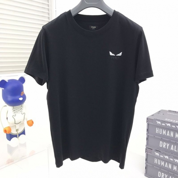 Battle for Fendi Monster Logo Crew Neck Copy T-Shirt fev46686
