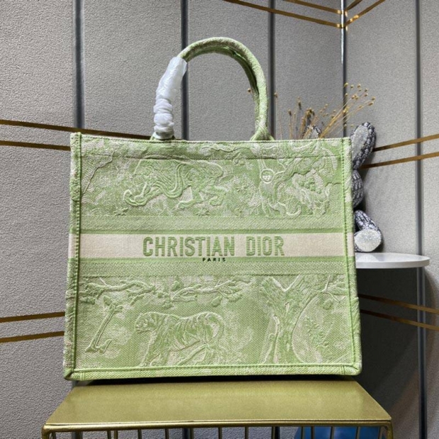 Popular Dior Book Tote Replica Bag Toile de Jouy Embroidery 2 Sizes des74835