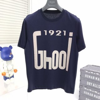 Popular all over the world? Gucci Crystal "1921 Gucci" Cotton T-shirt Parody gul34129
