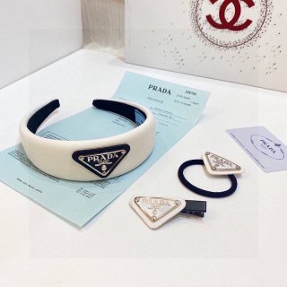 New for Spring/Summer! Fashionable? Prada Hairband, Hair Ring, Hair Clip (Set of 3) pui92661