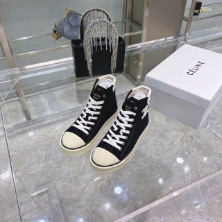 Very popular all over the world? Celine Blank lace-up mid-length sneakers replica Cez15136