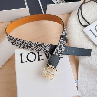 Cute Loewe Braided Anagram Belt Replica Grade N 4.0cm lor48260