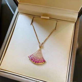 A rising trend? Bulgari DIVAS DREAM fake ☆ Rose Gold & sparkling diamond ☆ necklace ZP36000